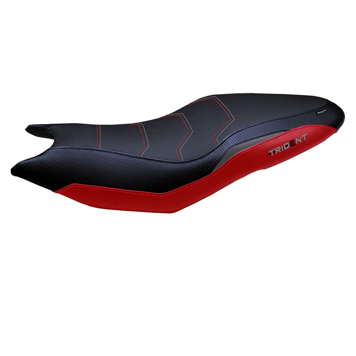 Triumph Trident 660 2021-2025 Seat Cover Tappezzeria Italia Comfort in Red Grey and Black