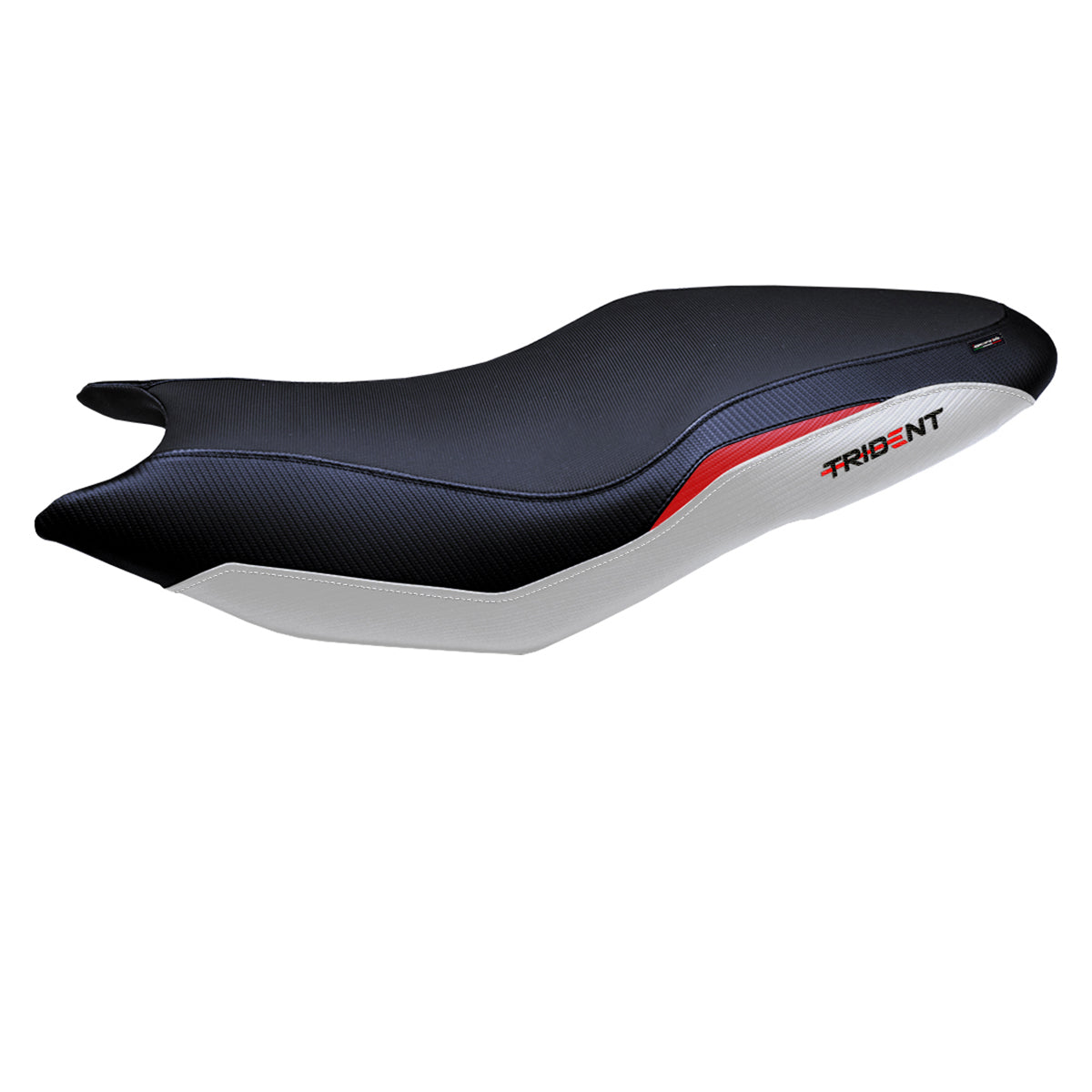 Triumph Trident 660 2021-2025 Seat Cover Tappezzeria Italia in White Red and Black