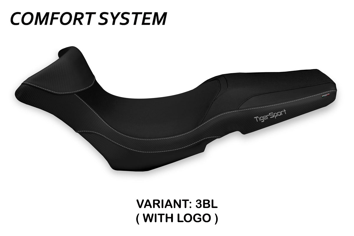 Triumph Tiger 1050 Sport 2013-2020 Seat Cover Tappezzeria Comfort in Black