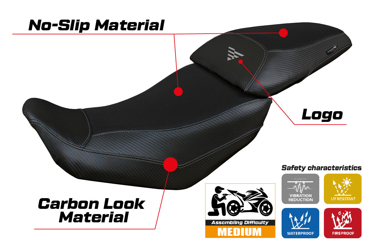 Voge Valico 500 DS DSX 2020-2024 Seat Cover Tappezzeria Italia in Black