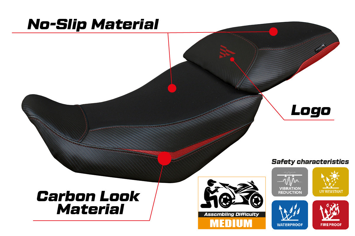 Voge Valico 500 DS DSX 2020-2024 Seat Cover Tappezzeria Italia in Red