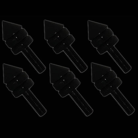 Sixty61 Yamaha YZF WINDSCREEN/ FAIRING BOLTS Black Anodized