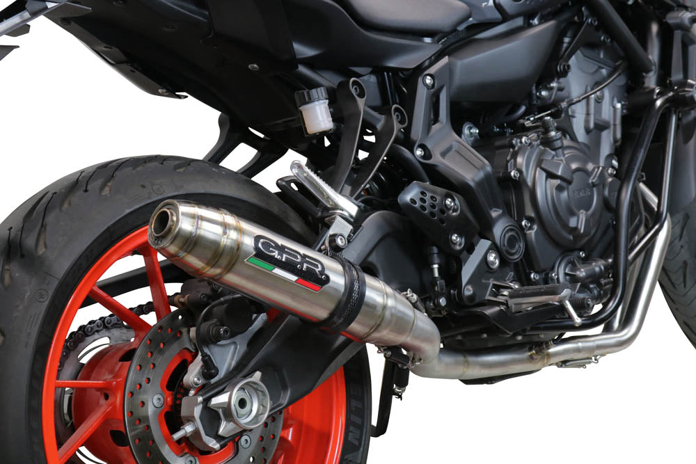 Yamaha Mt-07 2014-2016 Exhaust GPR Full System Deeptone Inox