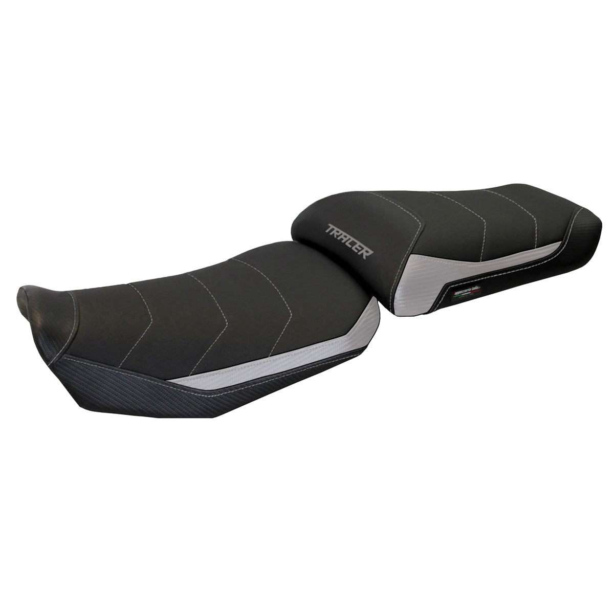 Yamaha Tracer 900 2015-2017 Seat Cover Tappezzeria Italia Comfort in Silver and Black