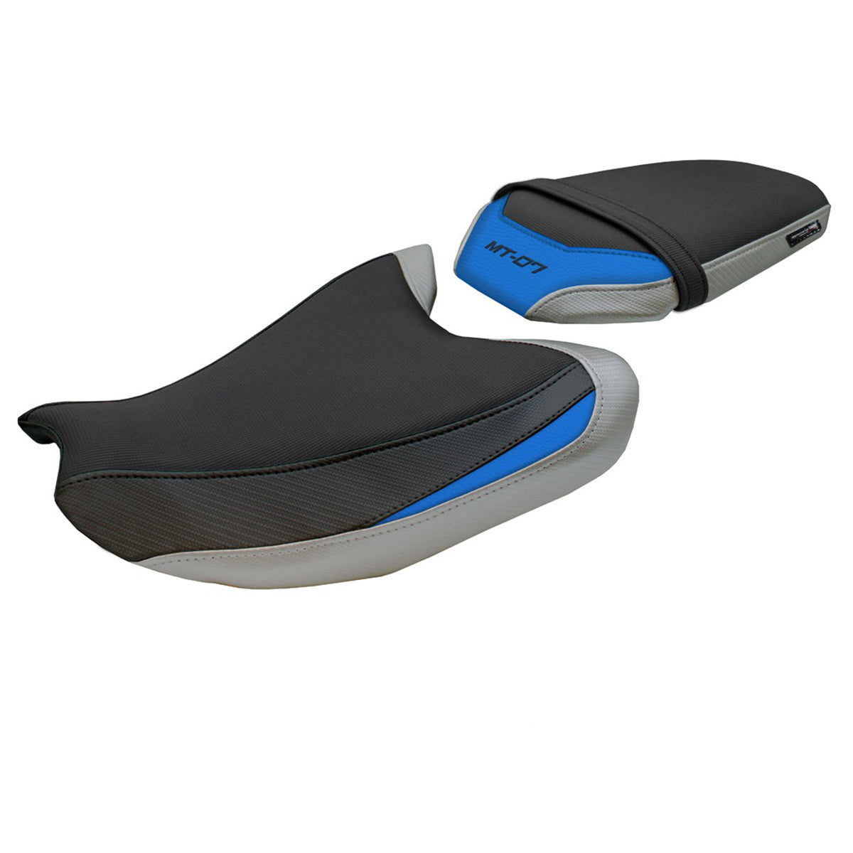 Yamaha MT-07 FZ07 2025 Seat Cover Tappezzeria Silver Light Blue Black