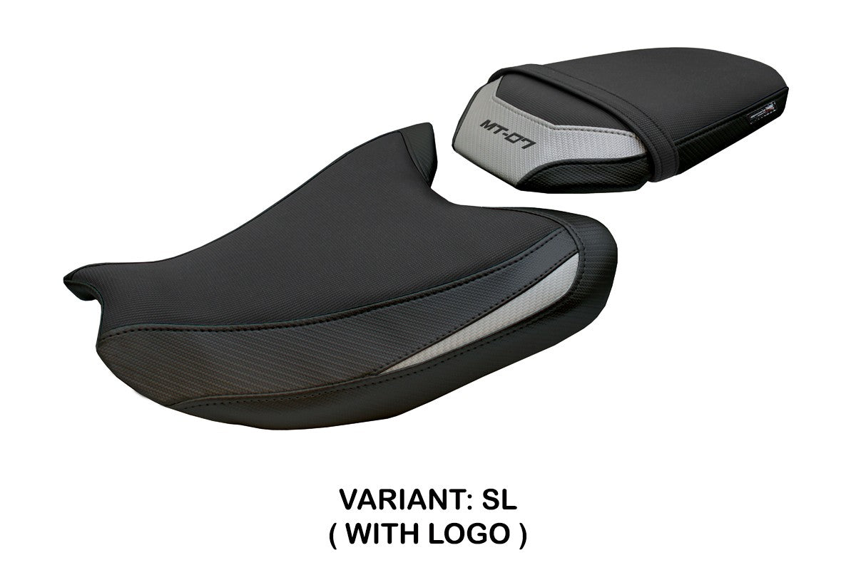 Yamaha MT-07 FZ07 2025 Seat Cover Tappezzeria Silver Black