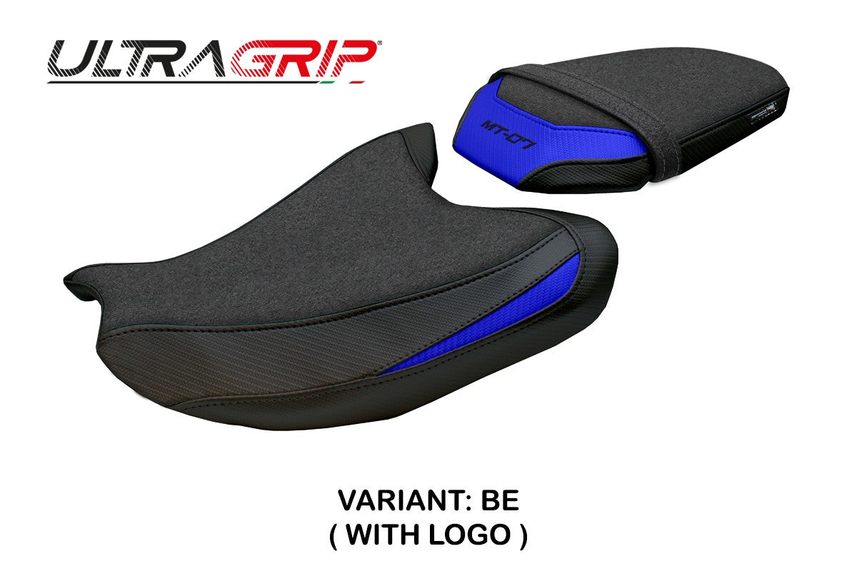 Yamaha MT-07 FZ07 2025 Seat Cover Tappezzeria Ultragrip Blue Black