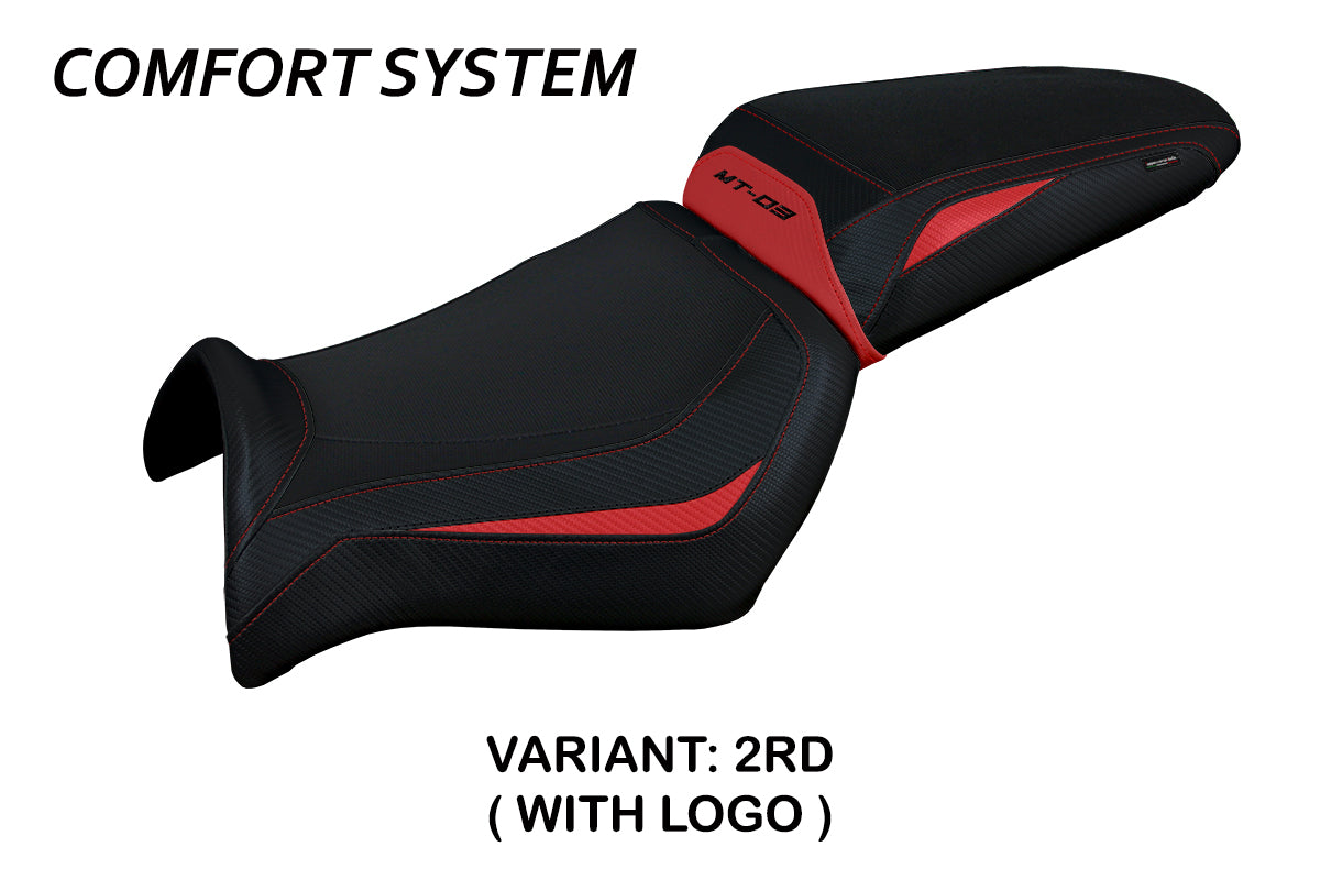 Yamaha MT-03 FZ03 2006-2014 Seat Cover Tappezzeria Italia Comfort in Red