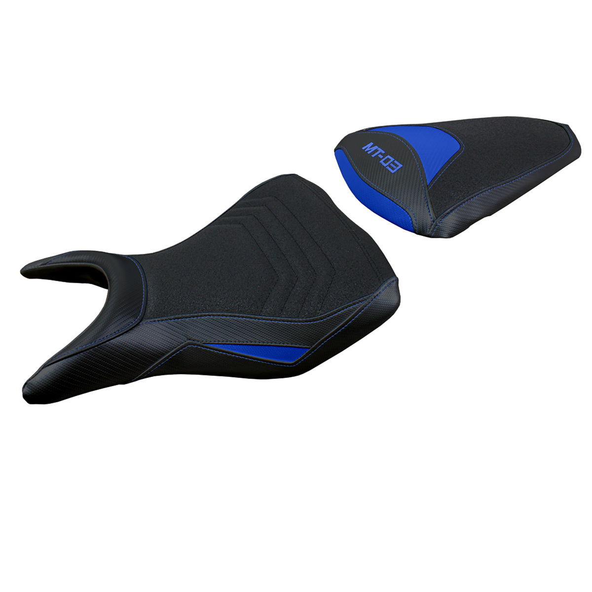 Yamaha MT-03 FZ03 2020-2024 Seat Cover Tappezzeria Italia Ultragrip in Blue and Black