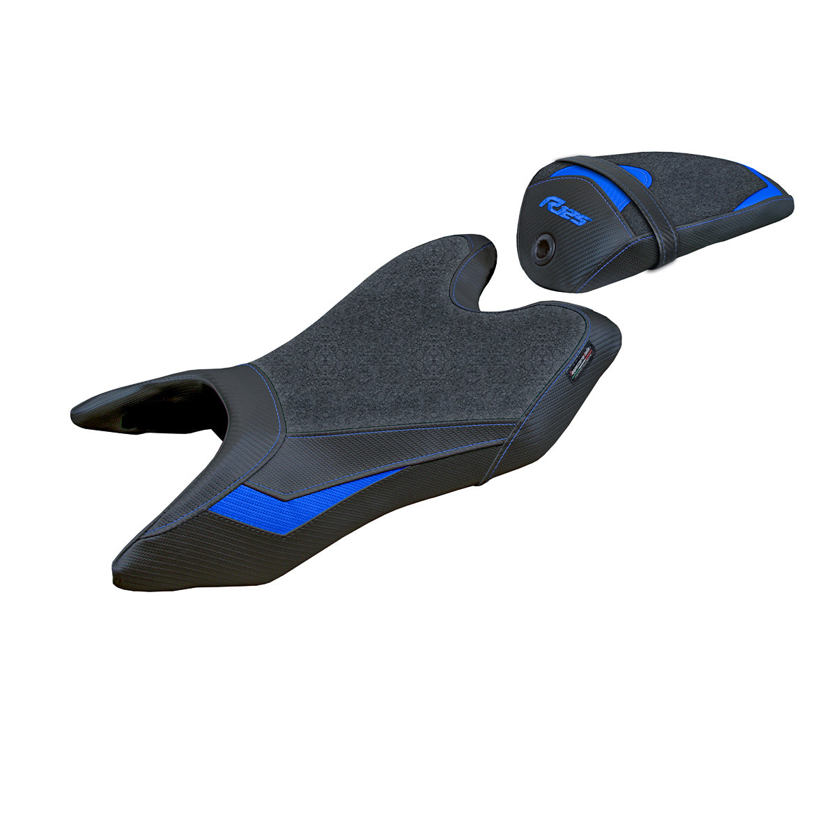 Yamaha YZF R125 2019-2023 Seat Cover Tappezzeria Italia Ultragrip in Blue