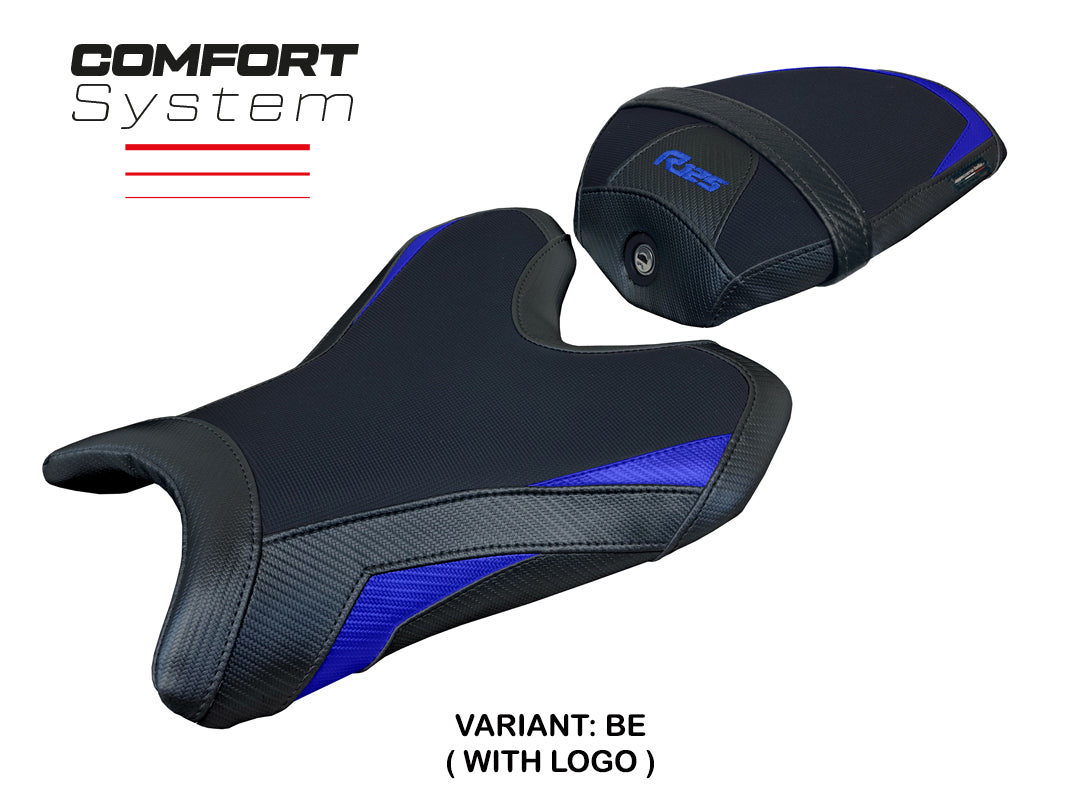 Yamaha R125 2024 Seat Cover Tappezzeria Comfort Blue Black