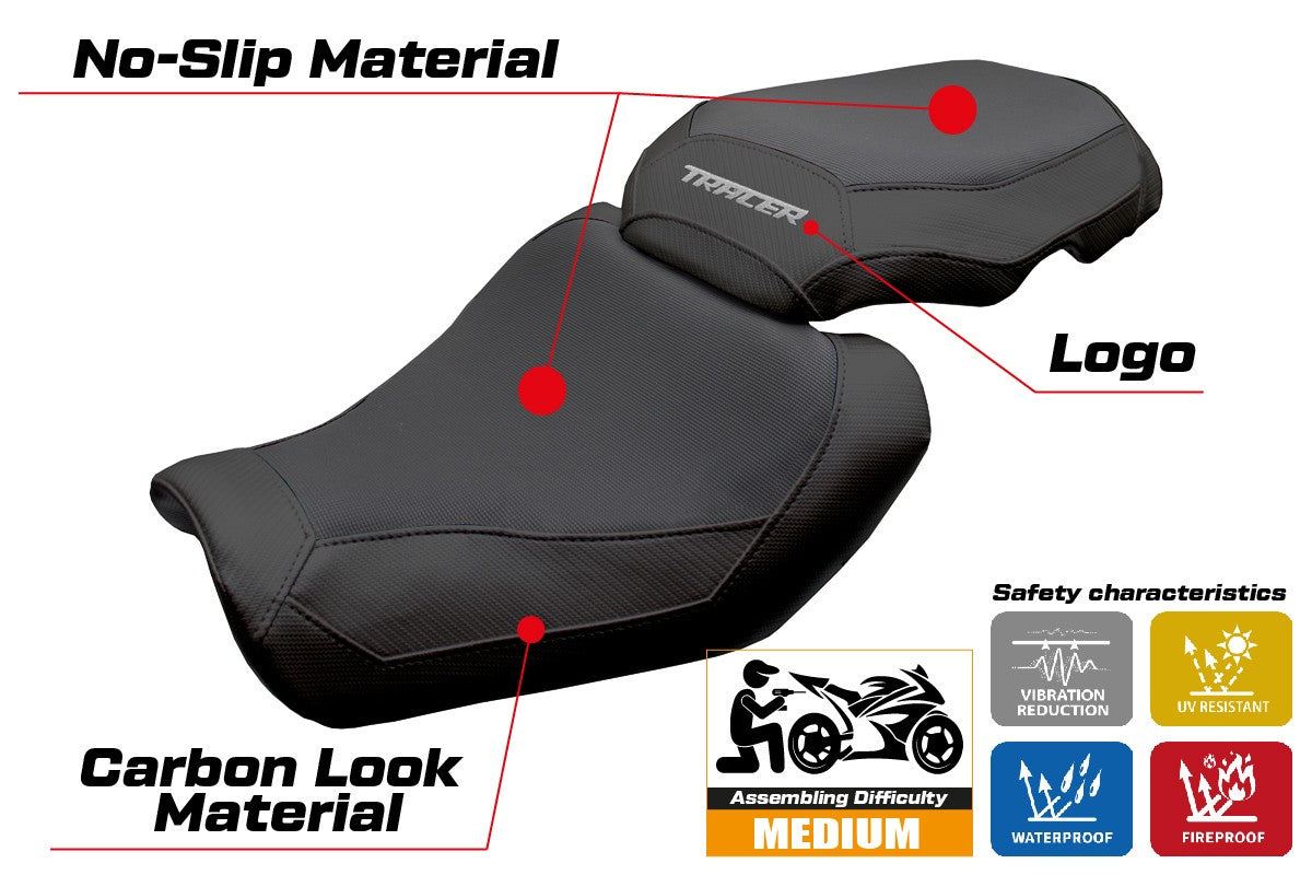 Yamaha Tracer 9 / 9 GT 2025 Seat Cover Tappezzeria Black