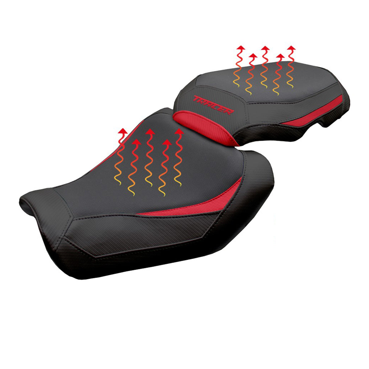 Yamaha Tracer 9 / 9 GT 2025 Seat Cover Tappezzeria Heating Comfort Red Black