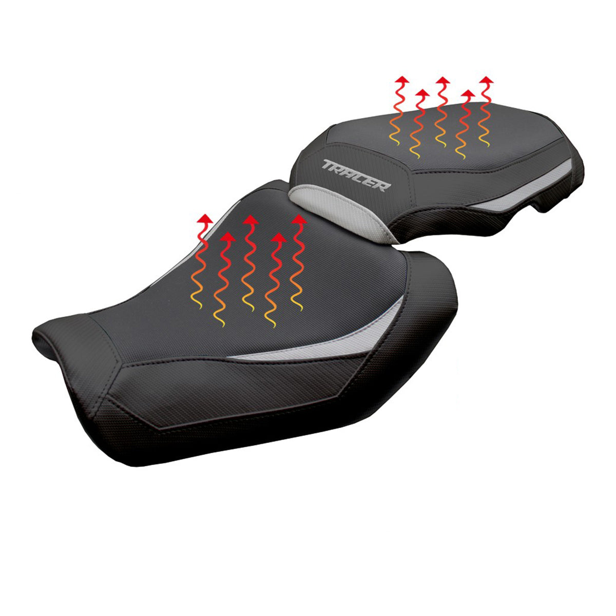 Yamaha Tracer 9 / 9 GT 2025 Seat Cover Tappezzeria Heating Comfort Silver Black