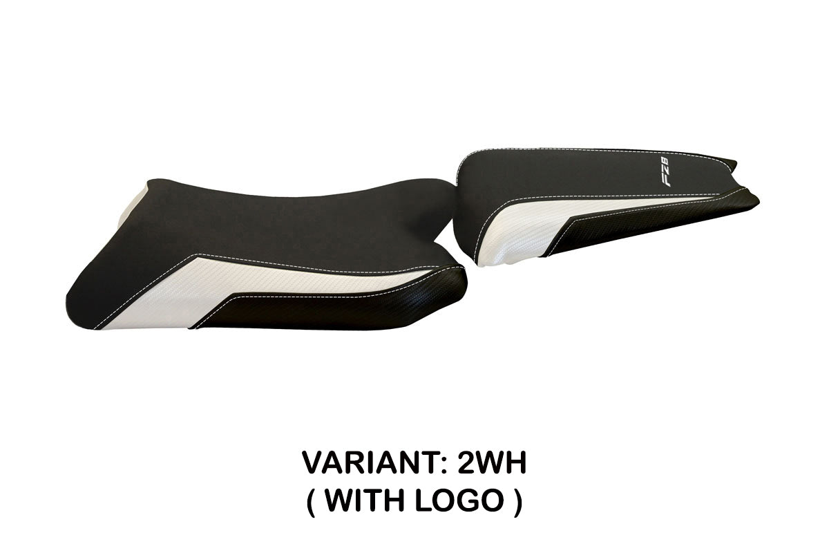 Yamaha FZ8 2010-2016 Seat Cover Tappezzeria Italia in White and Black