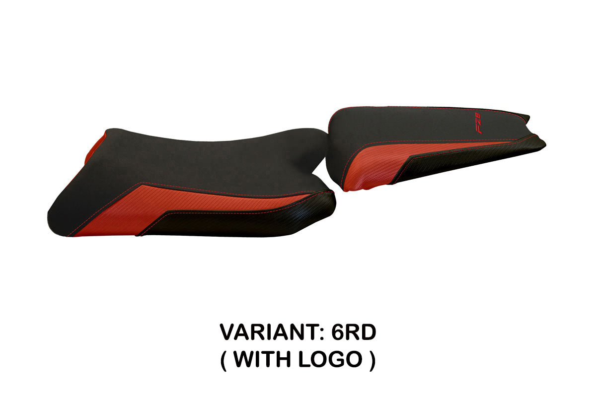 Yamaha FZ8 2010-2016 Seat Cover Tappezzeria Italia in Red and Black
