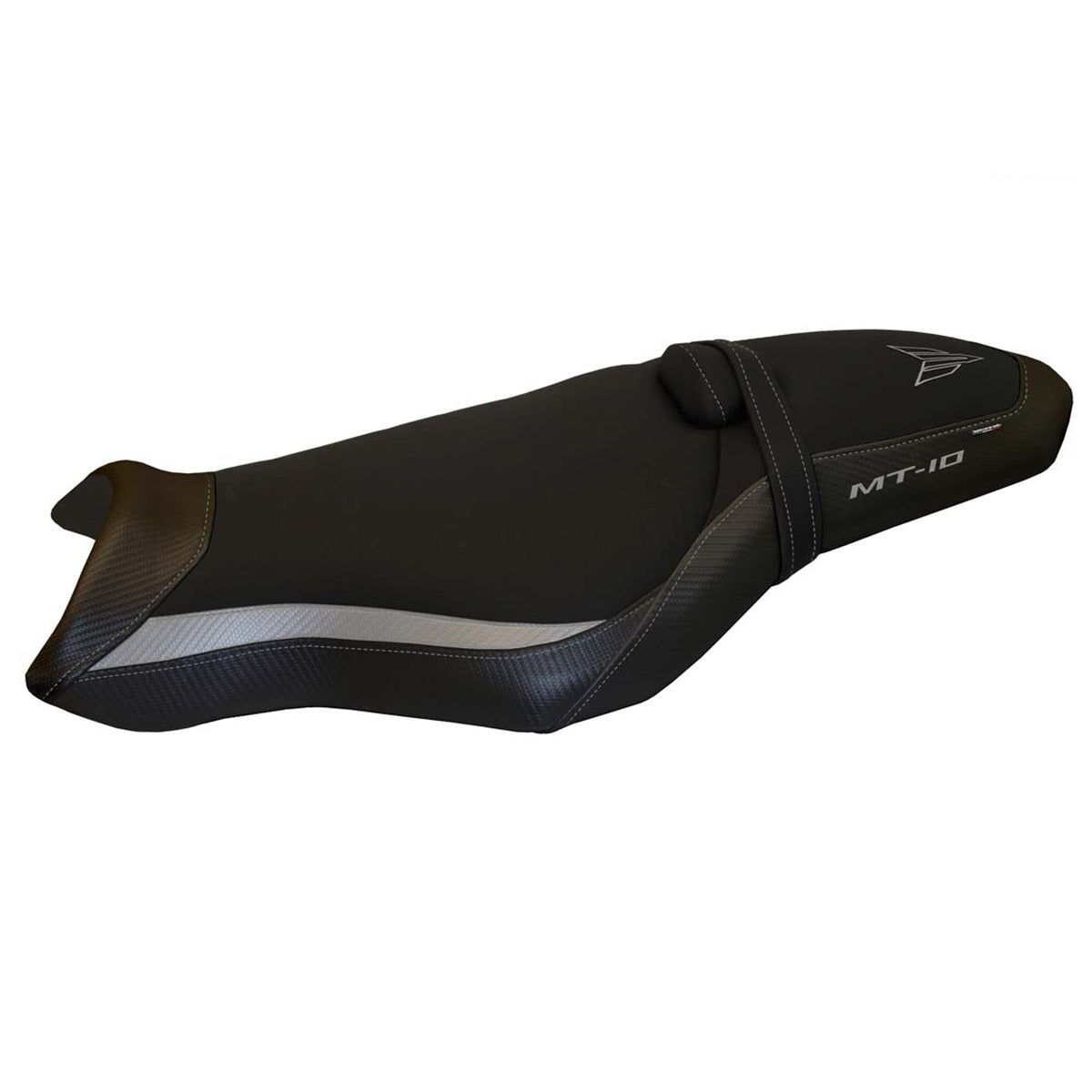 Yamaha MT-10 FZ10 2017-2025 Seat Cover Tappezzeria Italia in Silver and Black