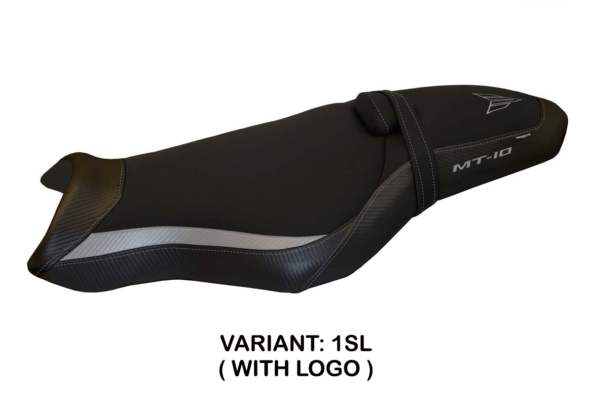 Yamaha MT-10 FZ10 2017-2025 Seat Cover Tappezzeria Italia in Silver and Black