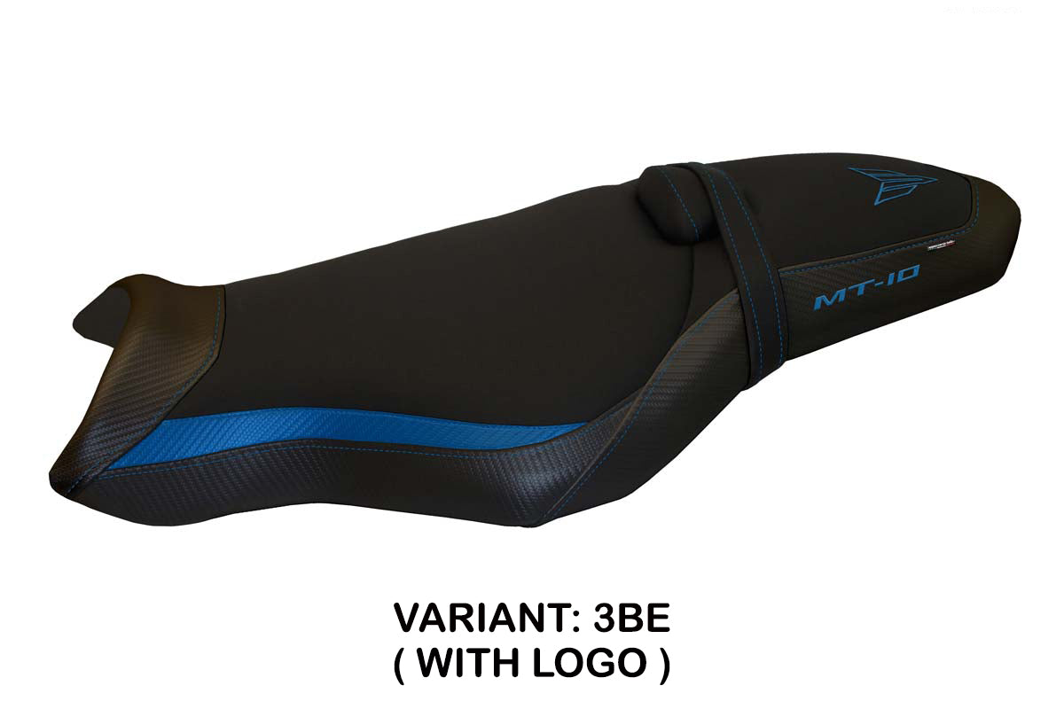 Yamaha MT-10 FZ10 2017-2025 Seat Cover Tappezzeria Italia in Blue and Black