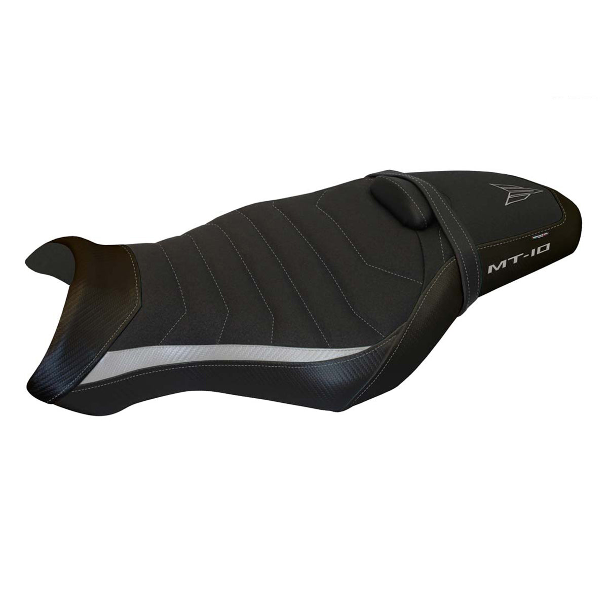 Yamaha MT-10 FZ10 2017-2025 Seat Cover Tappezzeria Italia Ultragrip in Silver