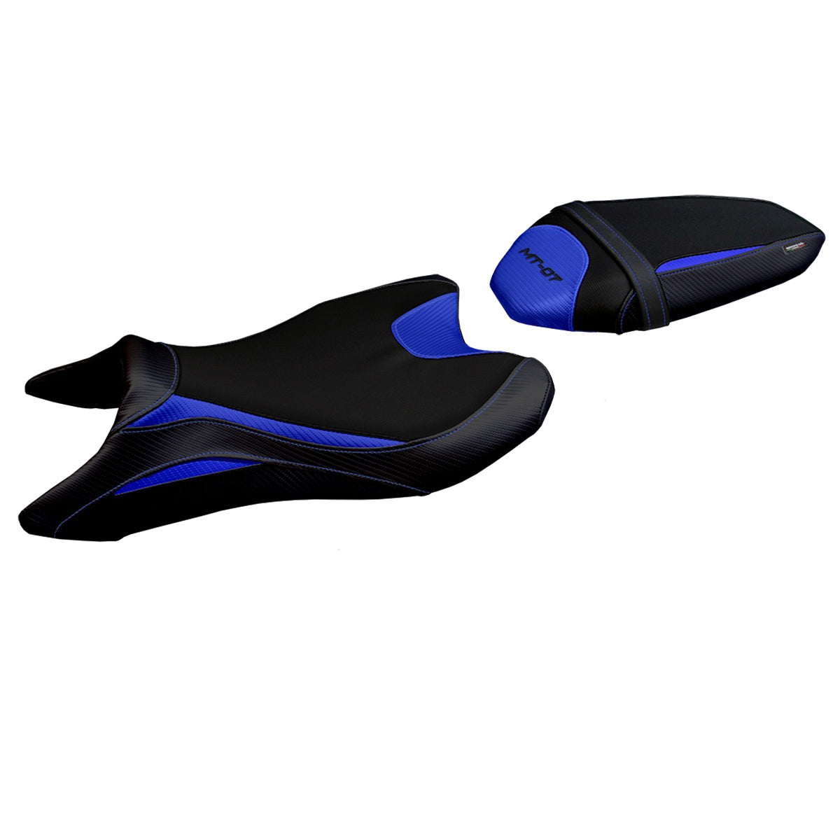 Yamaha MT-07 FZ07 2018-2024 Seat Cover Tappezzeria Italia in Blue and Black