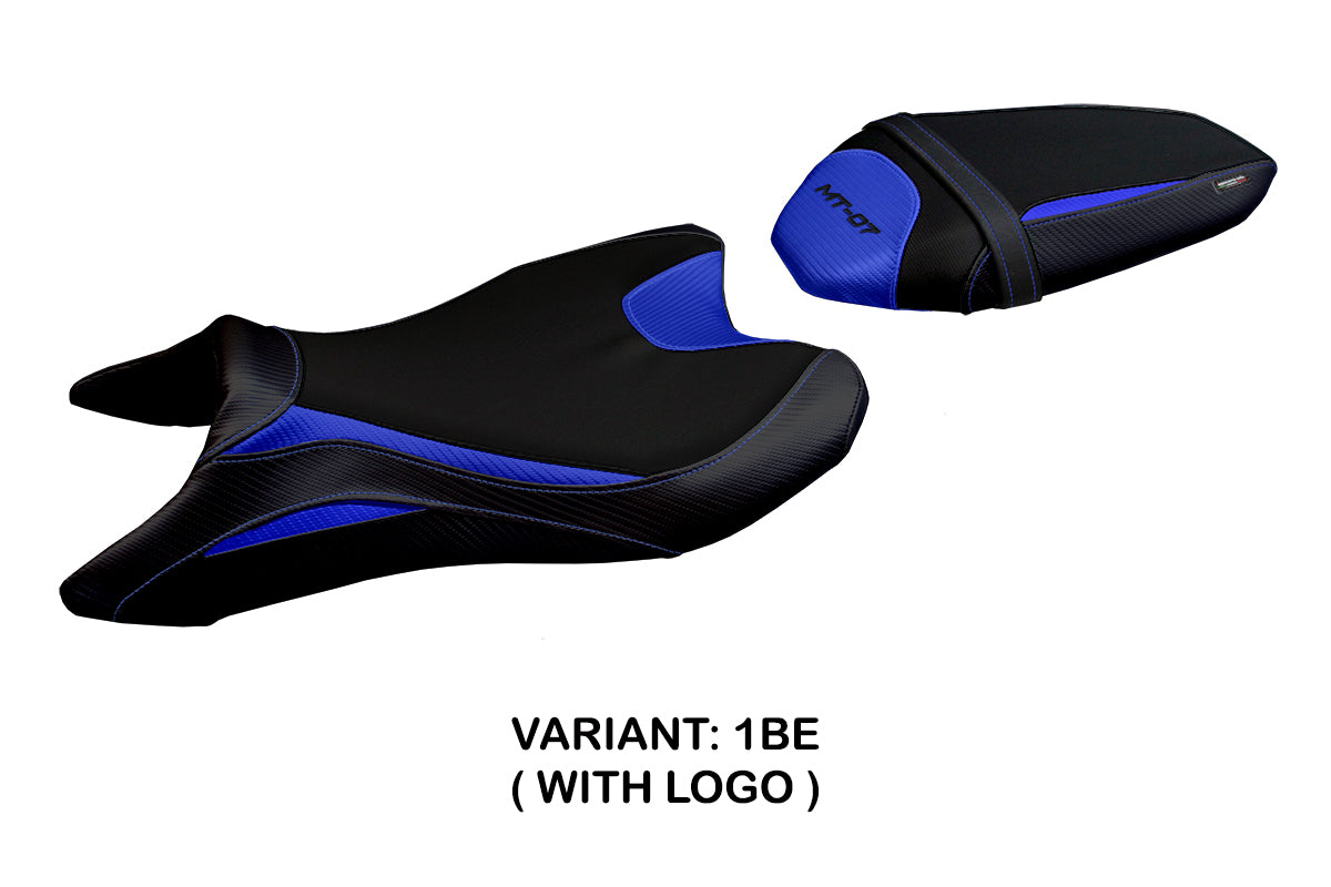 Yamaha MT-07 FZ07 2018-2024 Seat Cover Tappezzeria Italia in Blue and Black