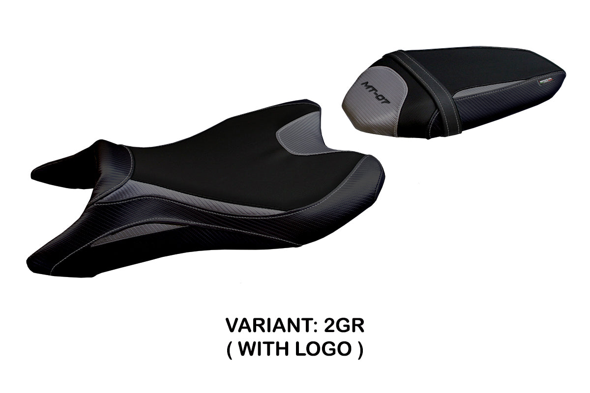 Yamaha MT-07 FZ07 2018-2024 Seat Cover Tappezzeria Italia in Grey and Black