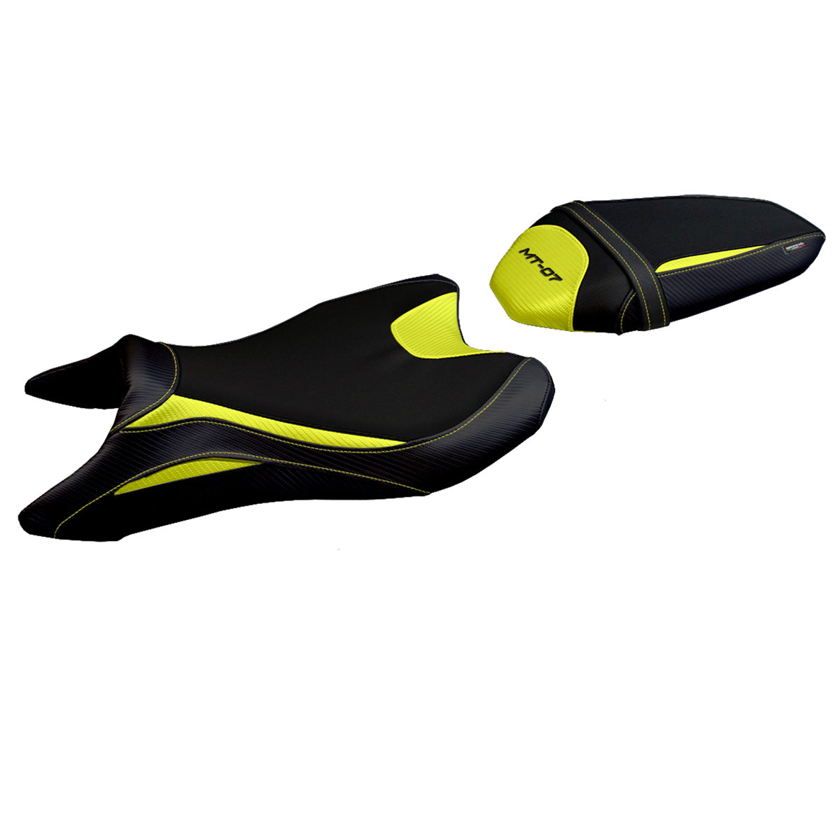 Yamaha MT-07 FZ07 2018-2024 Seat Cover Tappezzeria Italia in Yellow and Black
