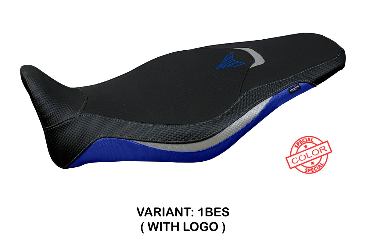 Yamaha MT-09 FZ09 2021-2023 Seat Cover Tappezzeria Italia in Blue, Silver and Black