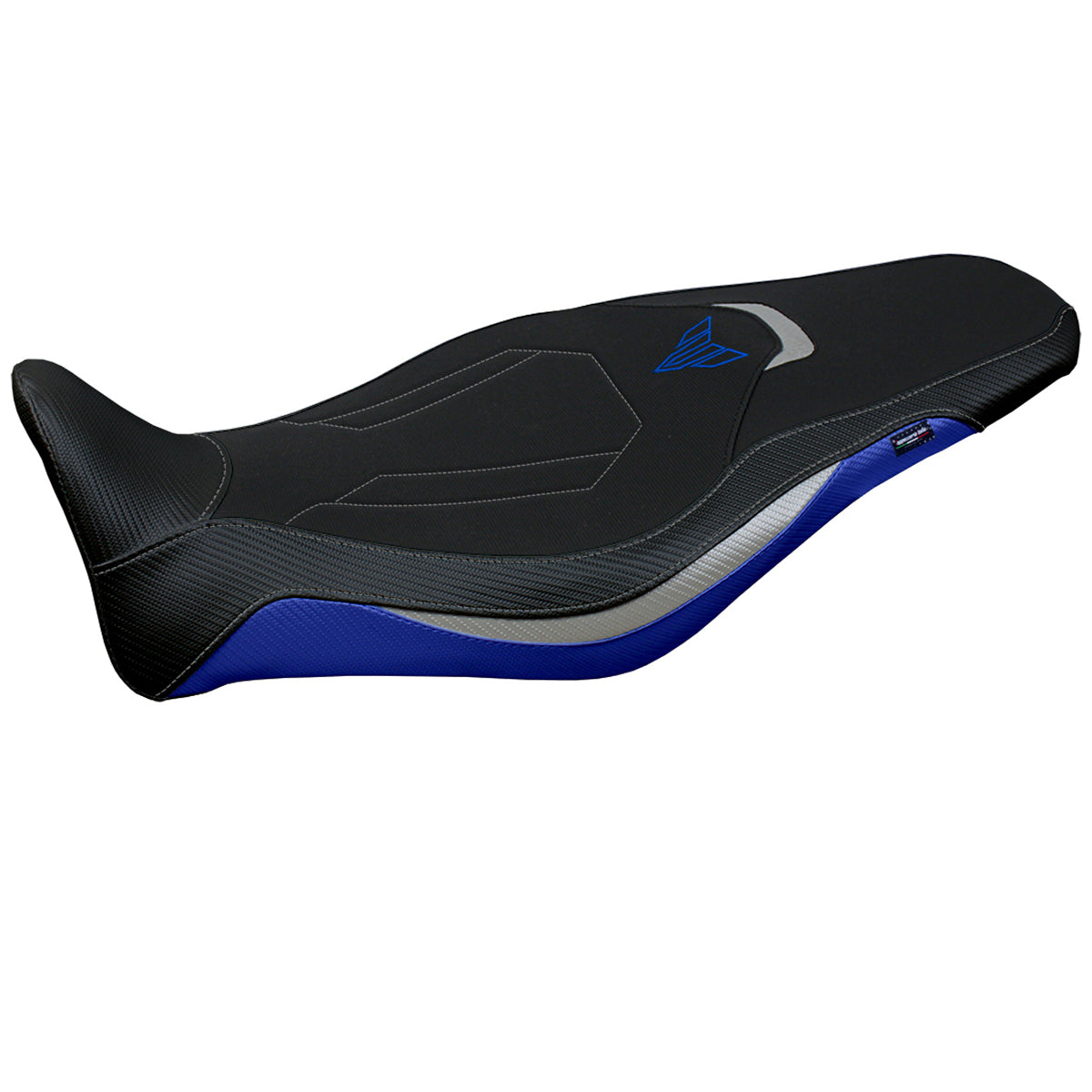 Yamaha MT-09 FZ09 2021-2023 Seat Cover Tappezzeria Italia Comfort in Blue, Silver and Black