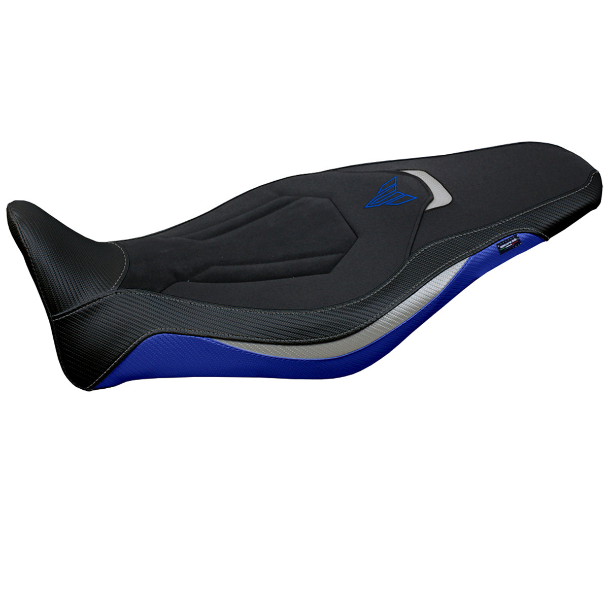 Yamaha MT-09 FZ09 2021-2023 Seat Cover Tappezzeria Italia Ultragrip in Blue, Silver and Black
