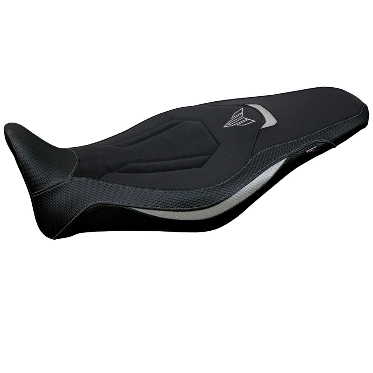 Yamaha MT-09 FZ09 2021-2023 Seat Cover Tappezzeria Italia Ultragrip in Silver and Black