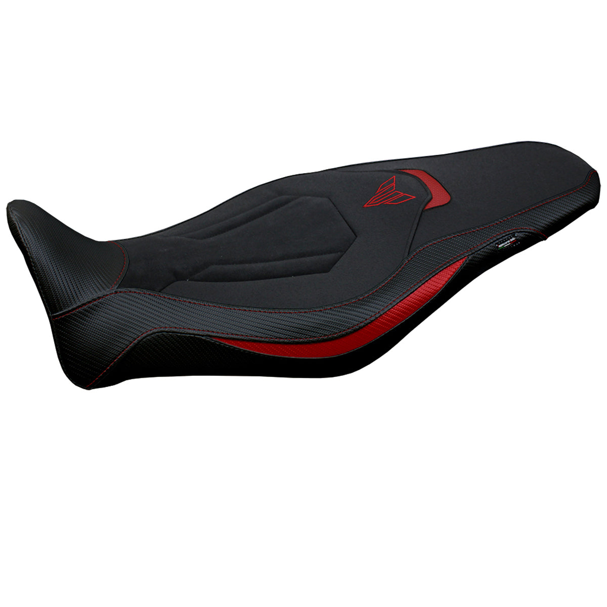Yamaha MT-09 FZ09 2021-2023 Seat Cover Tappezzeria Italia Ultragrip in Red and Black