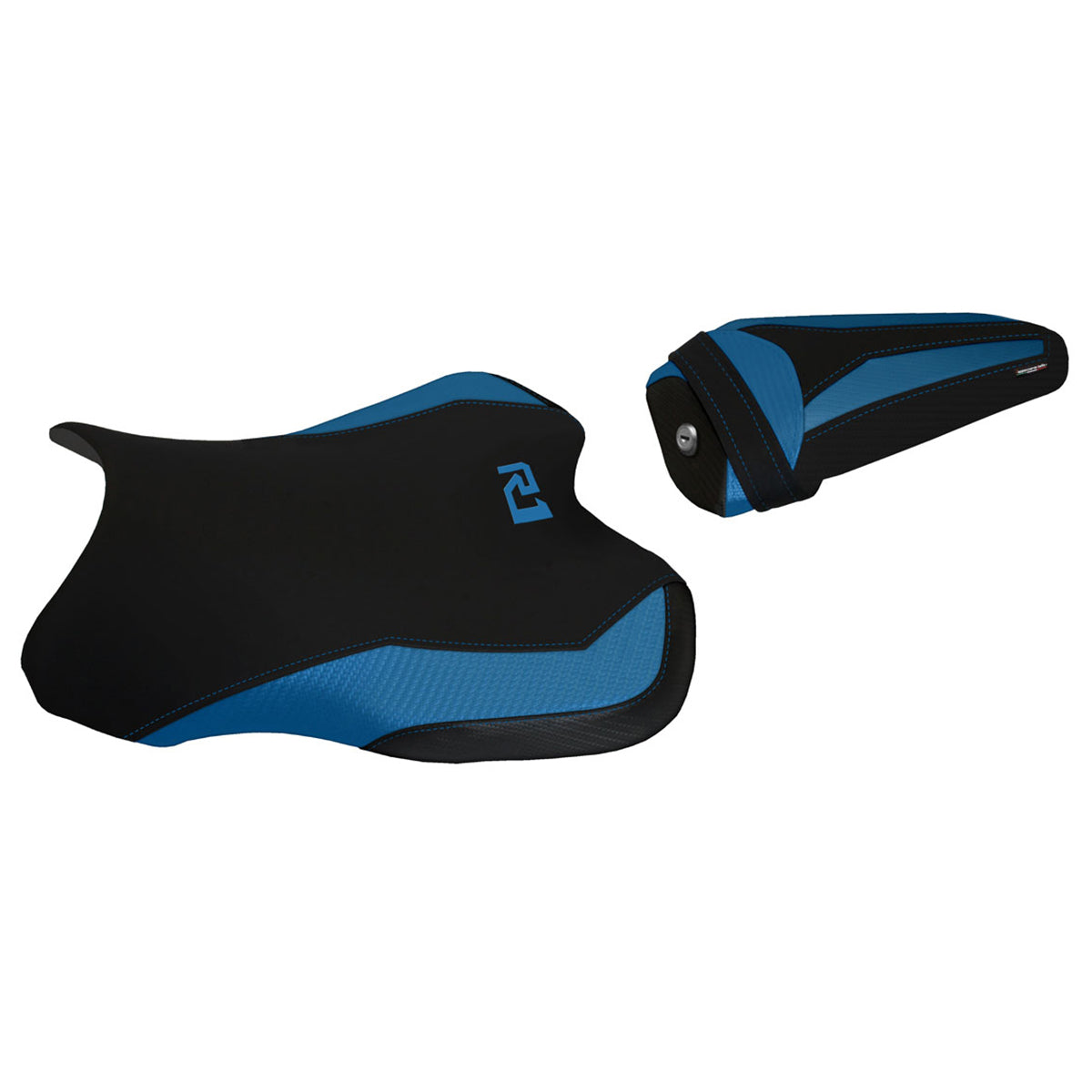Yamaha YZF R1 2015-2025 Seat Cover Tappezzeria Italia in Blue and Black