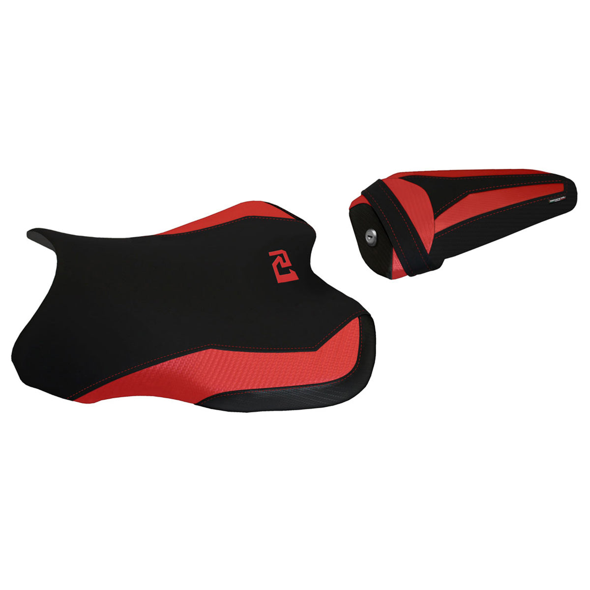 Yamaha YZF R1 2015-2025 Seat Cover Tappezzeria Italia in Red and Black