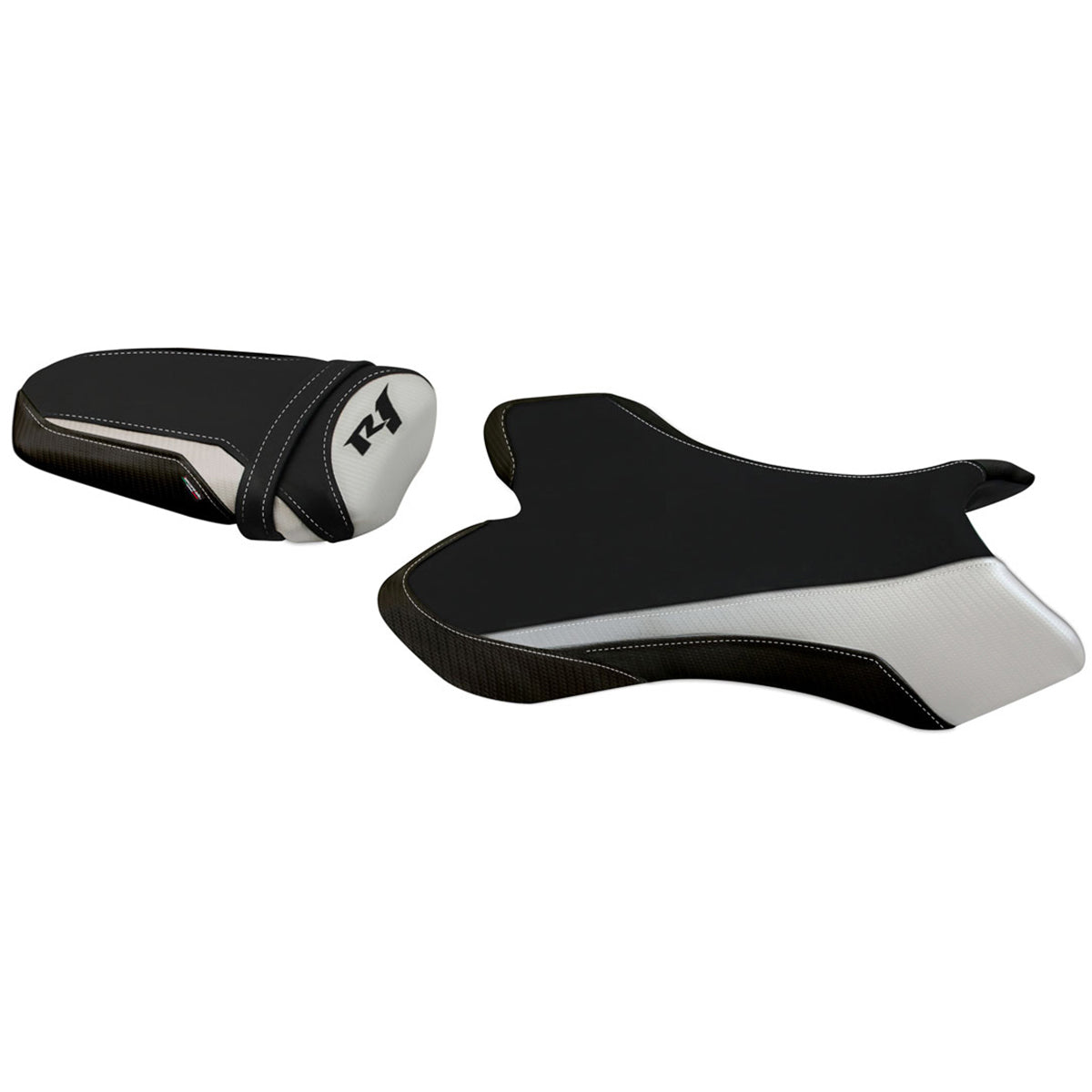 Yamaha YZF R1 2004-2006 Seat Cover Tappezzeria Italia in White and Black