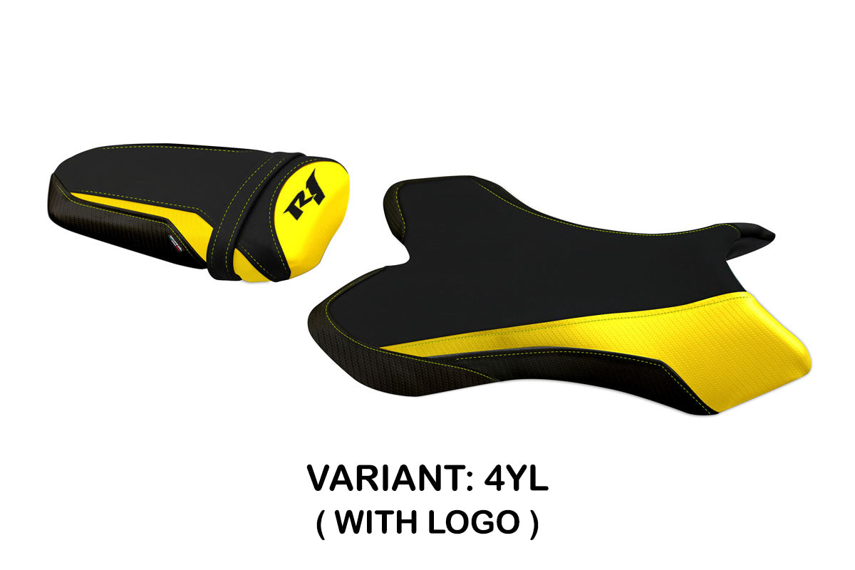 Yamaha YZF R1 2004-2006 Seat Cover Tappezzeria Italia in Yellow and Black