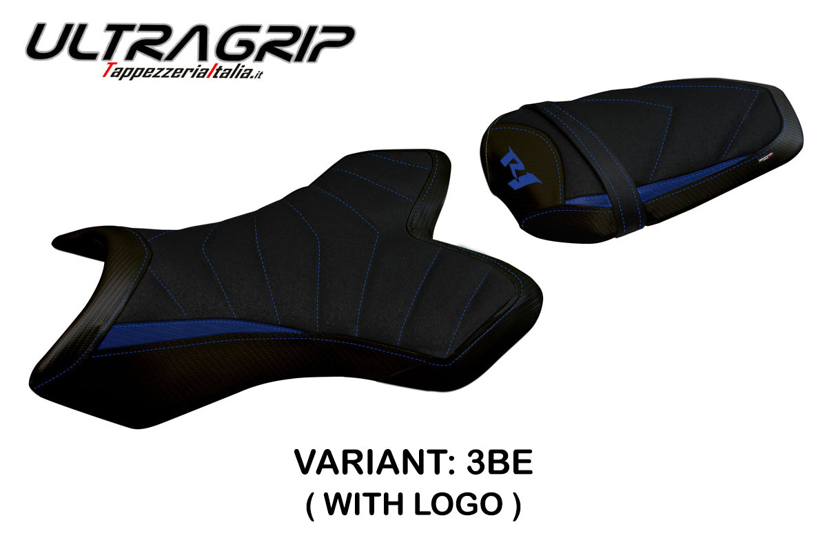 Yamaha YZF R1 2004-2006 Seat Cover Tappezzeria Italia Ultragrip in Blue and Black