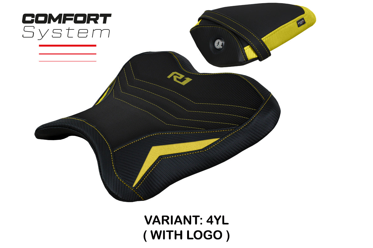 Yamaha YZF R1 2015-2025 Seat Cover Tappezzeria Italia Comfort in Yellow