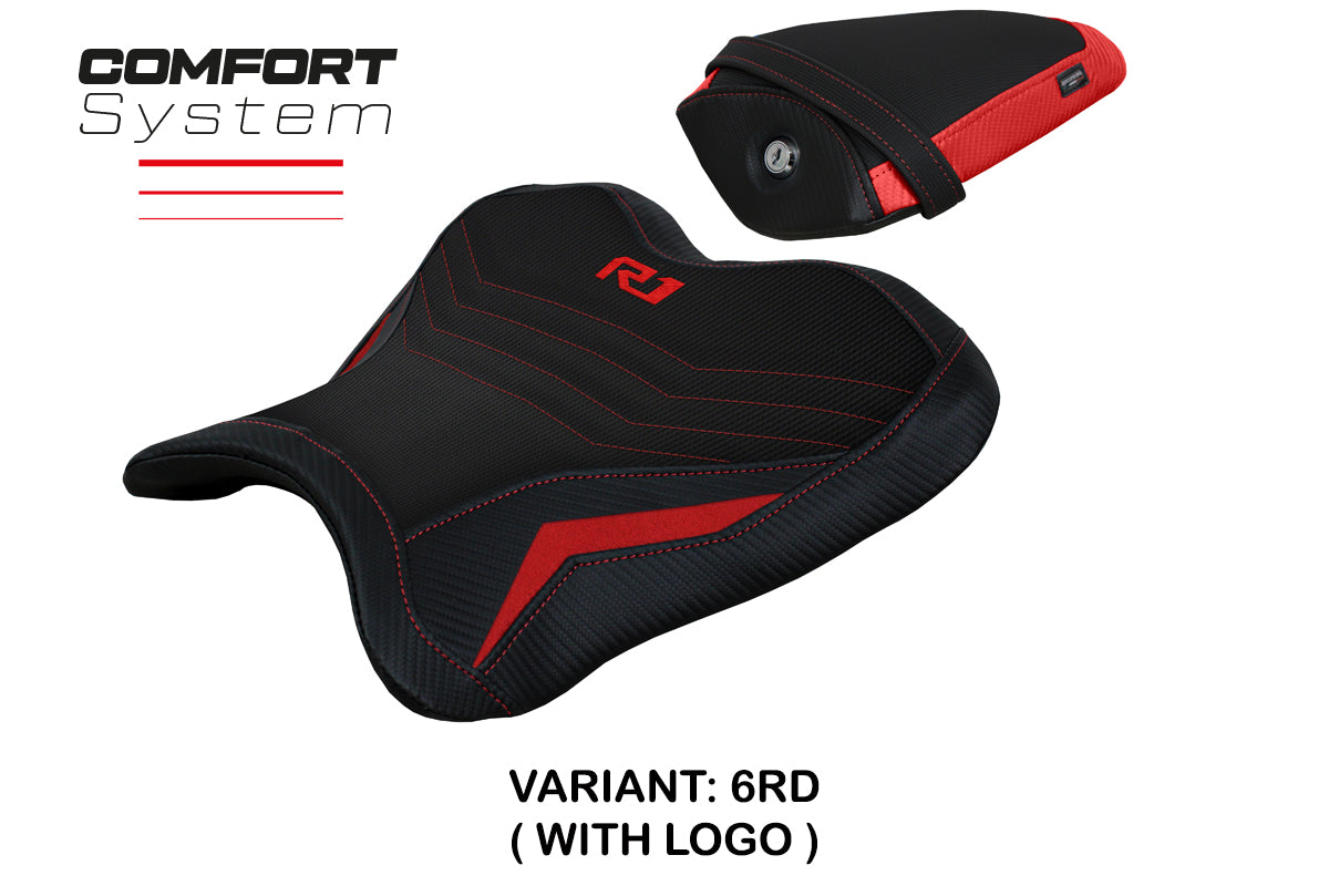 Yamaha YZF R1 2015-2025 Seat Cover Tappezzeria Italia Comfort in Red