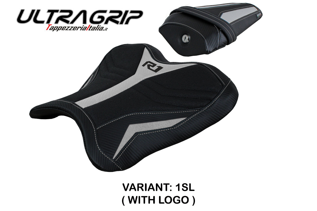 Yamaha YZF R1 2015-2025 Seat Cover Tappezzeria Italia Ultragrip in Silver