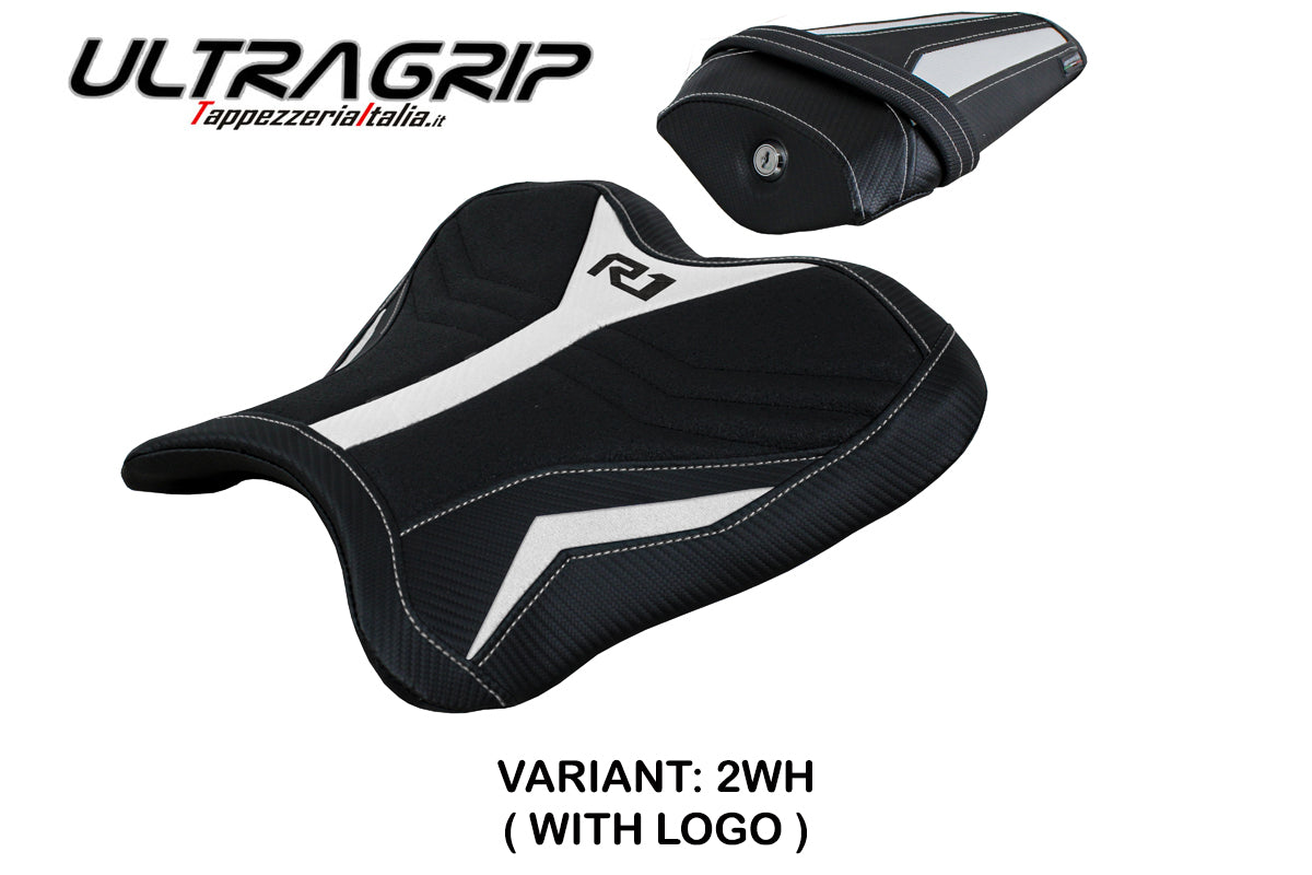 Yamaha YZF R1 2015-2025 Seat Cover Tappezzeria Italia Ultragrip in White