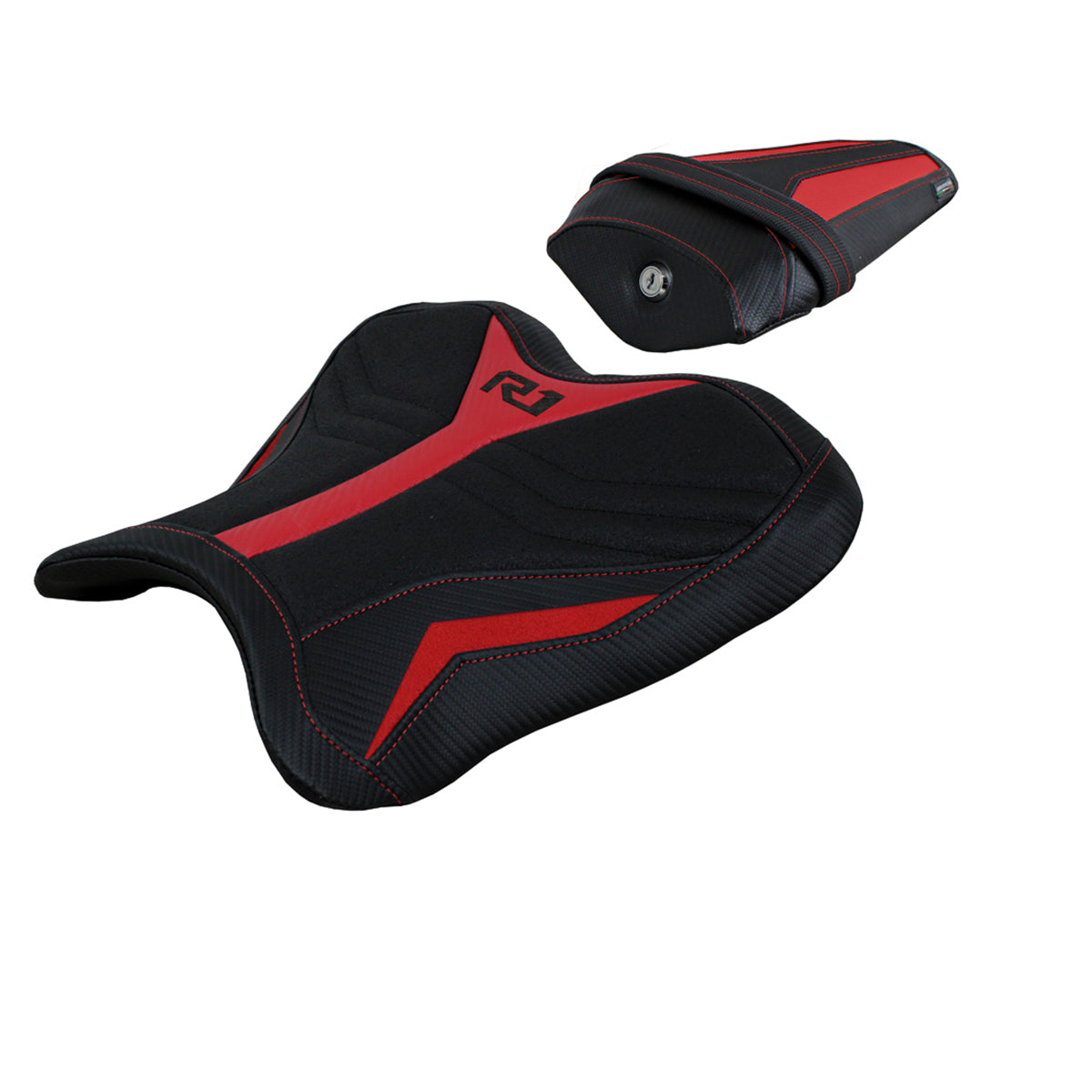 Yamaha YZF R1 2015-2025 Seat Cover Tappezzeria Italia Ultragrip in Red