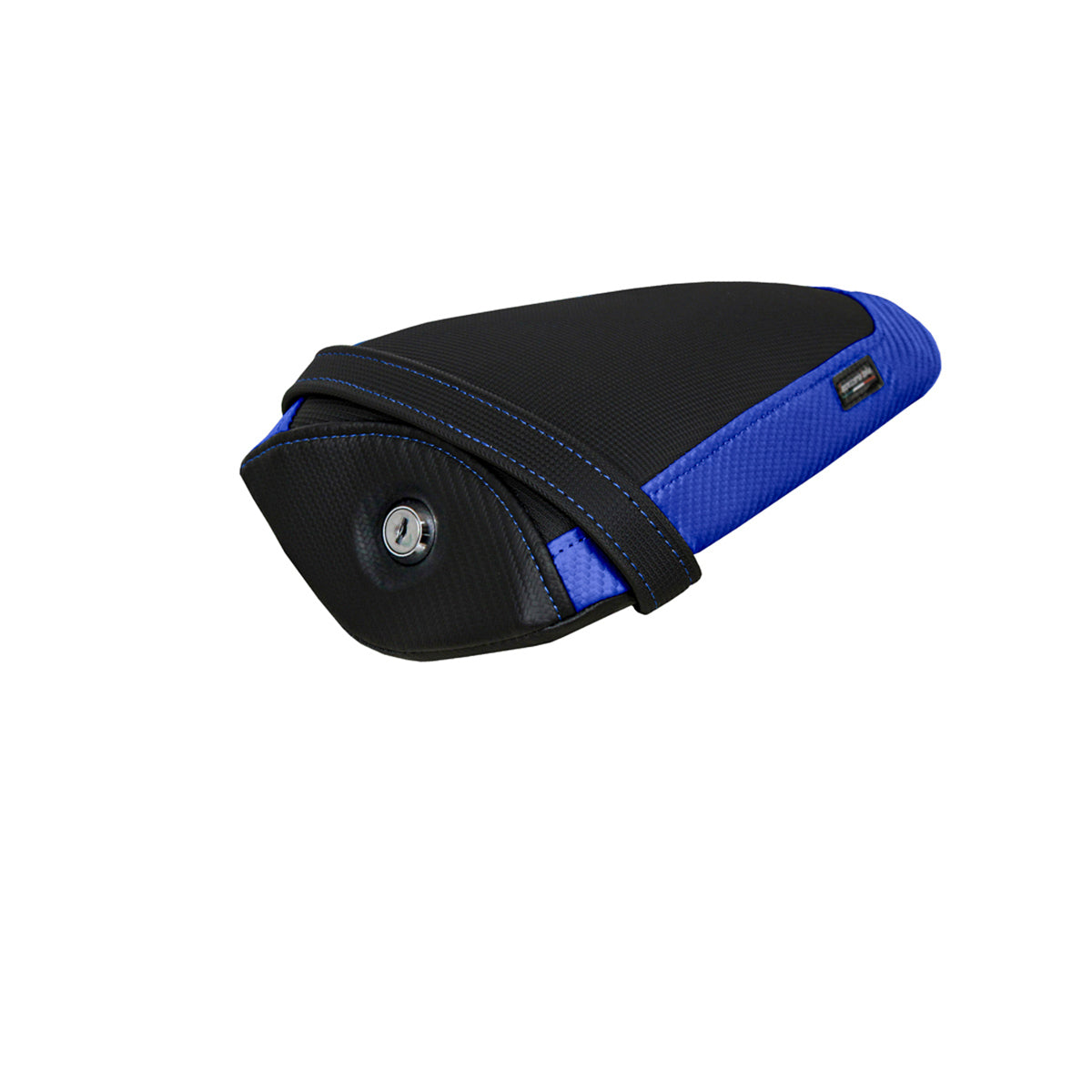 Yamaha YZF R1M 2015-2025 Rear Seat Cover Tappezzeria Italia Comfort in Blue and Black