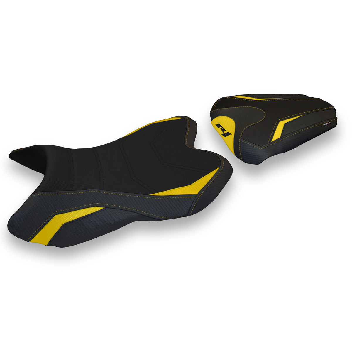Yamaha YZF R1 2007-2008 Seat Cover Tappezzeria Italia in Yellow and Black