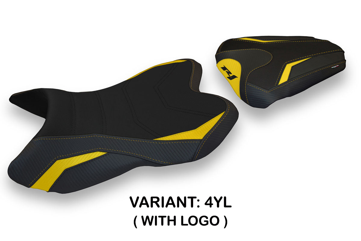 Yamaha YZF R1 2007-2008 Seat Cover Tappezzeria Italia in Yellow and Black