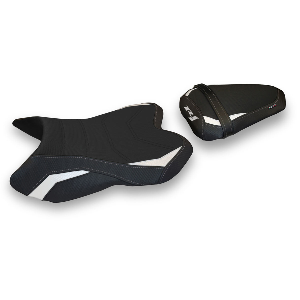 Yamaha YZF R1 2007-2008 Seat Cover Tappezzeria Italia Comfort in White and Black