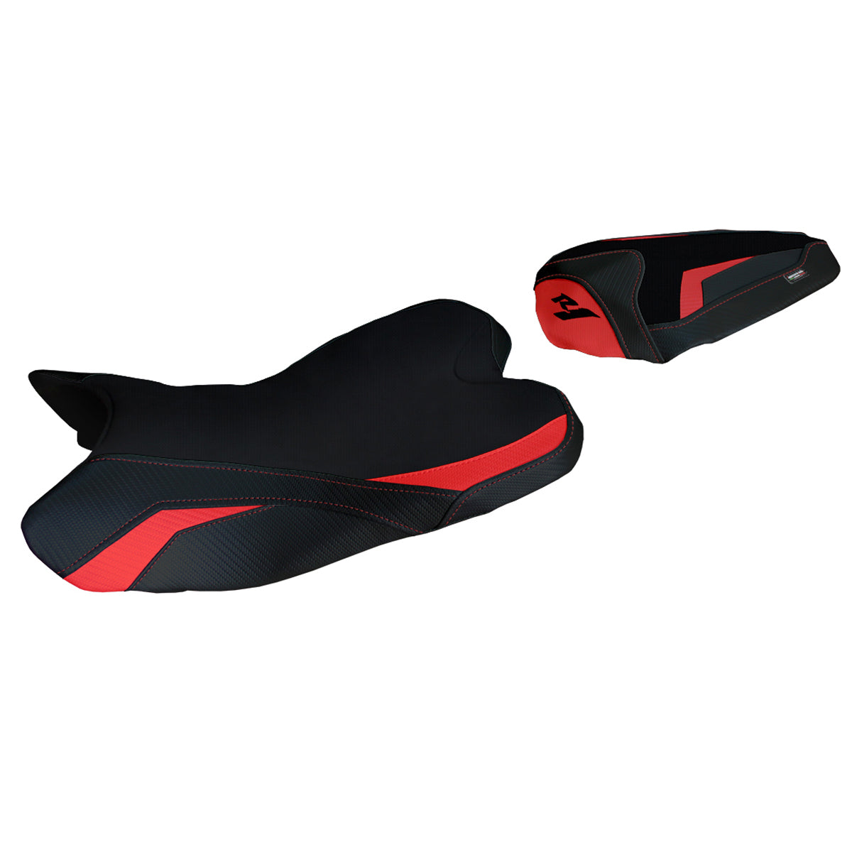 Yamaha YZF R1 2009-2014 Seat Cover Tappezzeria Italia in Red and Black
