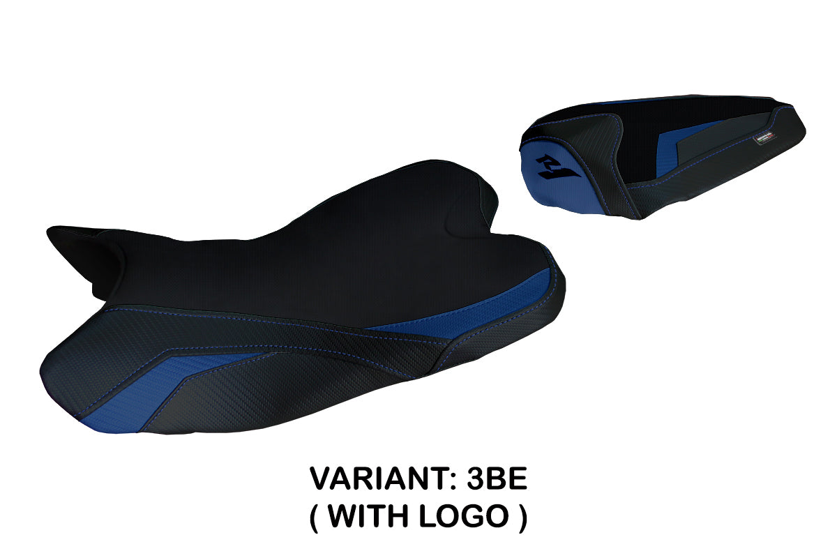 Yamaha YZF R1 2009-2014 Seat Cover Tappezzeria Italia in Blue and Black