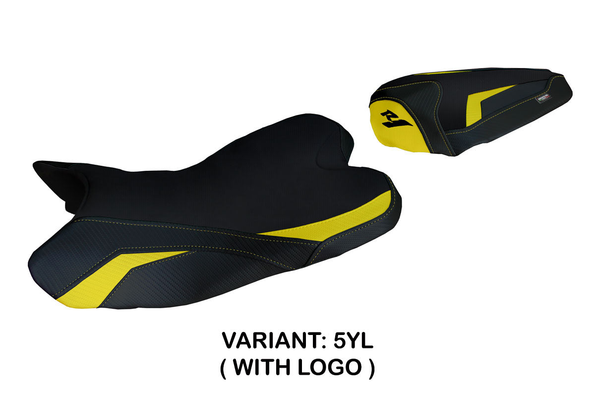 Yamaha YZF R1 2009-2014 Seat Cover Tappezzeria Italia in Yellow and Black